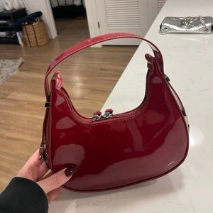 Y2K Crescent shoulder Bag, Red